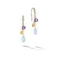 Orecchini gemme multicolore con diamanti